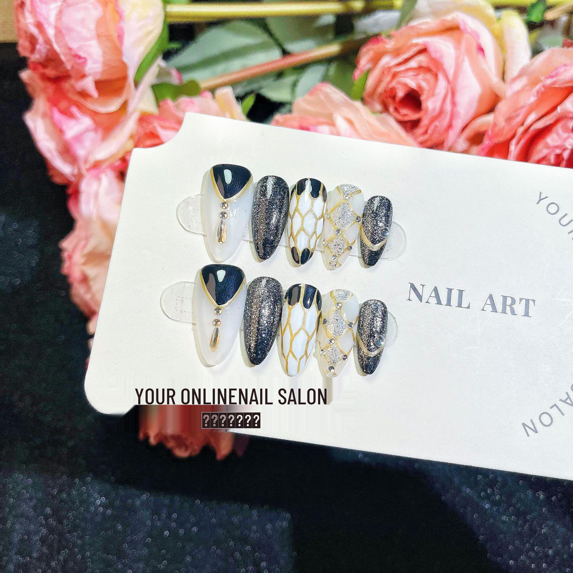 

Romantic Rose Butterfly Wearable Nail Art Patches Medium