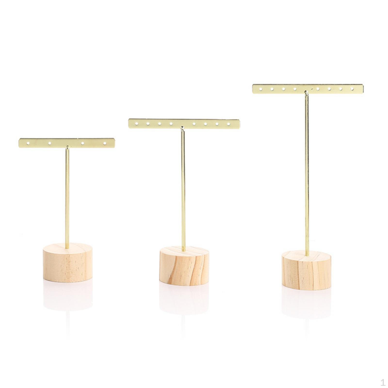 BarShaped Earring Stand Tabletop Holder Minimalist Jewelry Display for