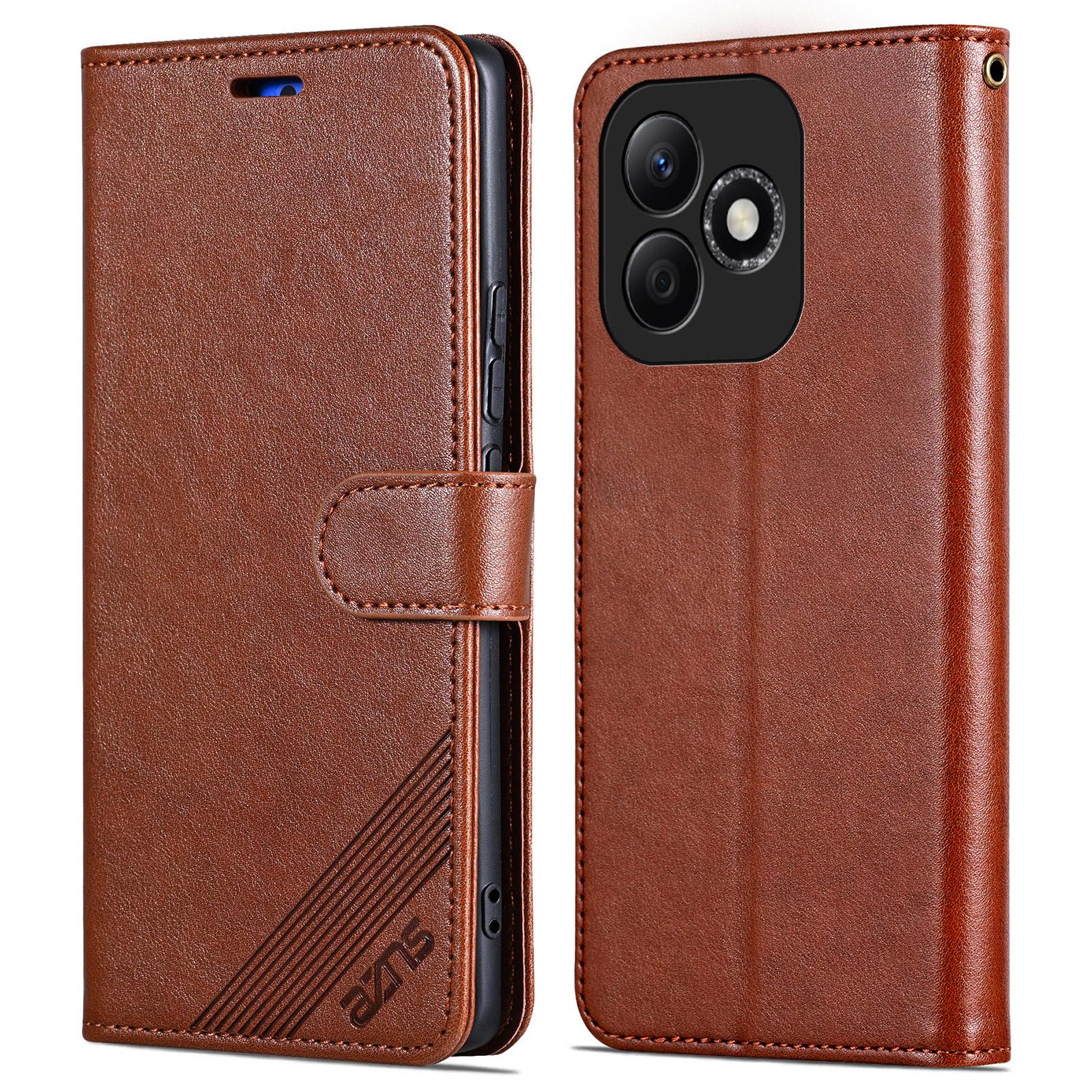 AZNS For Honor X60i 5G Case Anti-Scratch PU Leather Stand Wallet Phone Cover A