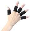 Elastic Blue/Black Knitted Basketball Finger Protectors - Soft & Breathable Sports Support (One Size)