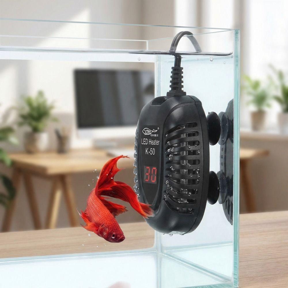Automatic Temperature Submersible Heater LED Digital Display Fish Tank Heating Rod  Mini Aquarium
