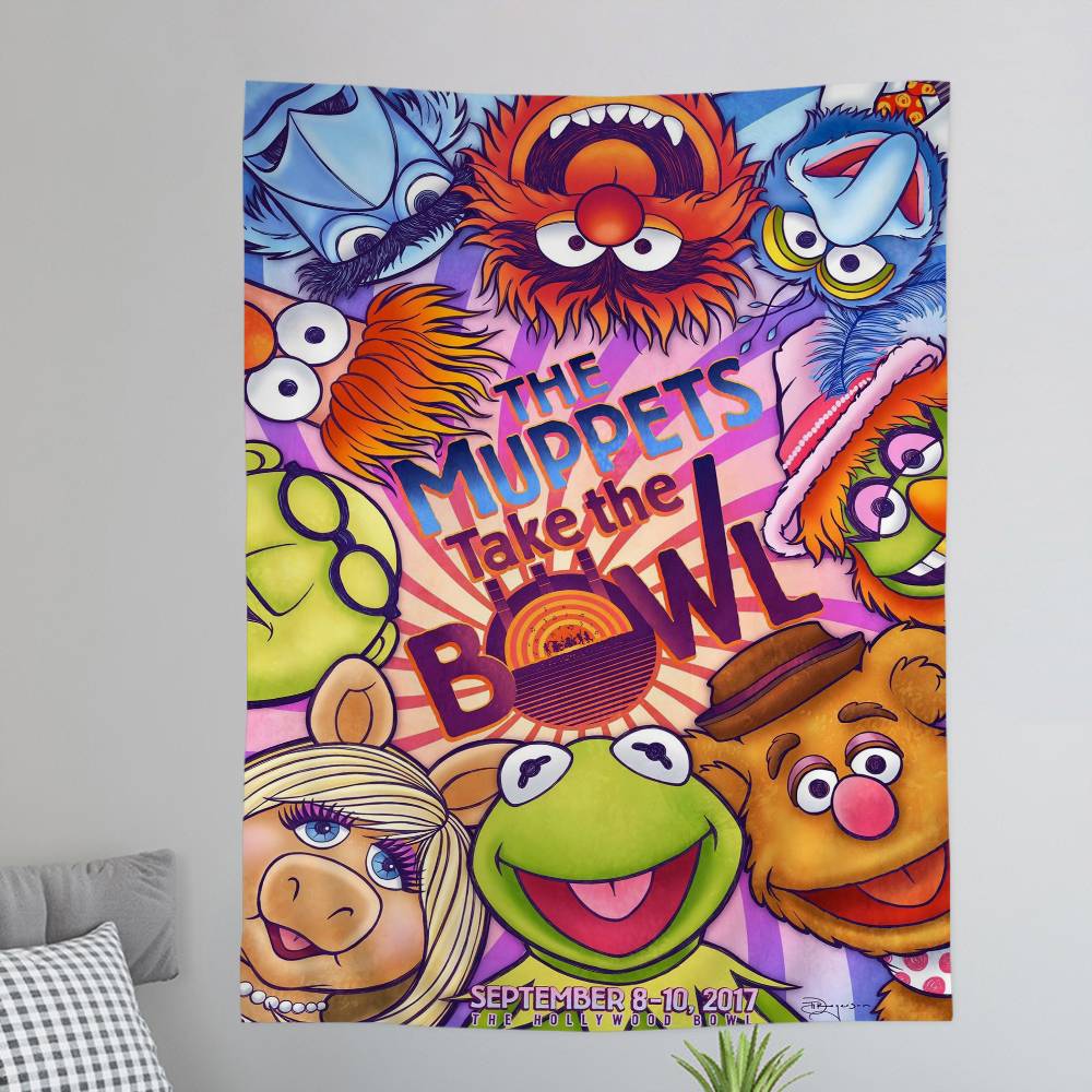 

Cartoon SSesame SStreets Hippie Wall Hanging Tapestries for Living Room Home Dorm Decor Art Home Decor 74x94cm(29x37in)