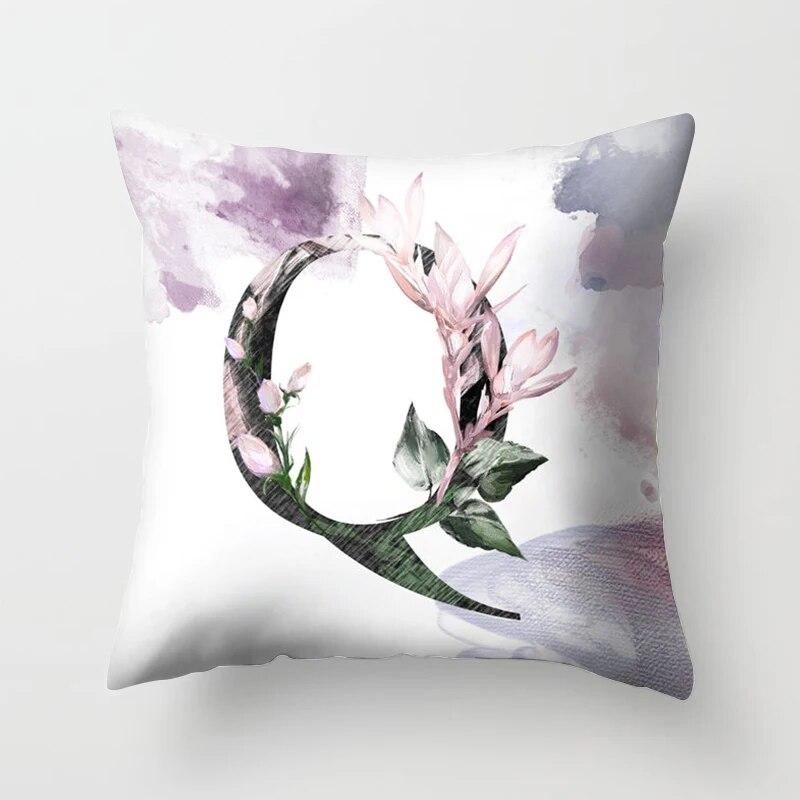 Home Bedroom Sofa Car Decorative Pillowcase Floral Letter  Plant Tree  Cushion Cover
