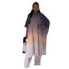 2026 Spring New Stand Collar Bat Sleeve Gradient Wide-Leg Pants Casual Loose Top Two-Piece Set