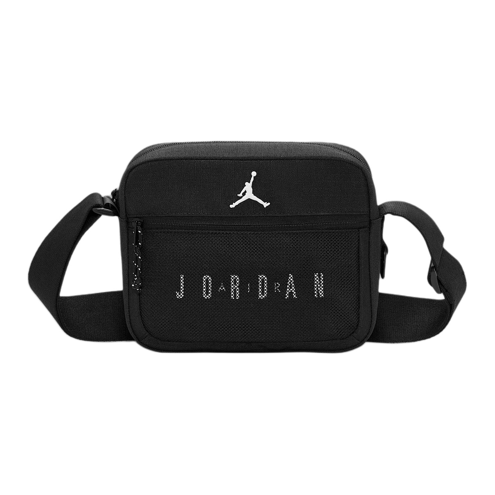 Jordan Blacktop 3L Logo Embroidery Polyester Crossbody Bag Unisex bags IU5398-010 Black