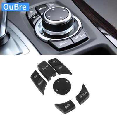 LHD RHD BMW 1 3 5 X1 X5 X6 SeriesCar Central Console CIC Multimedia Control Button Cover Trim Compatible with E90 E91 E84 E70E71