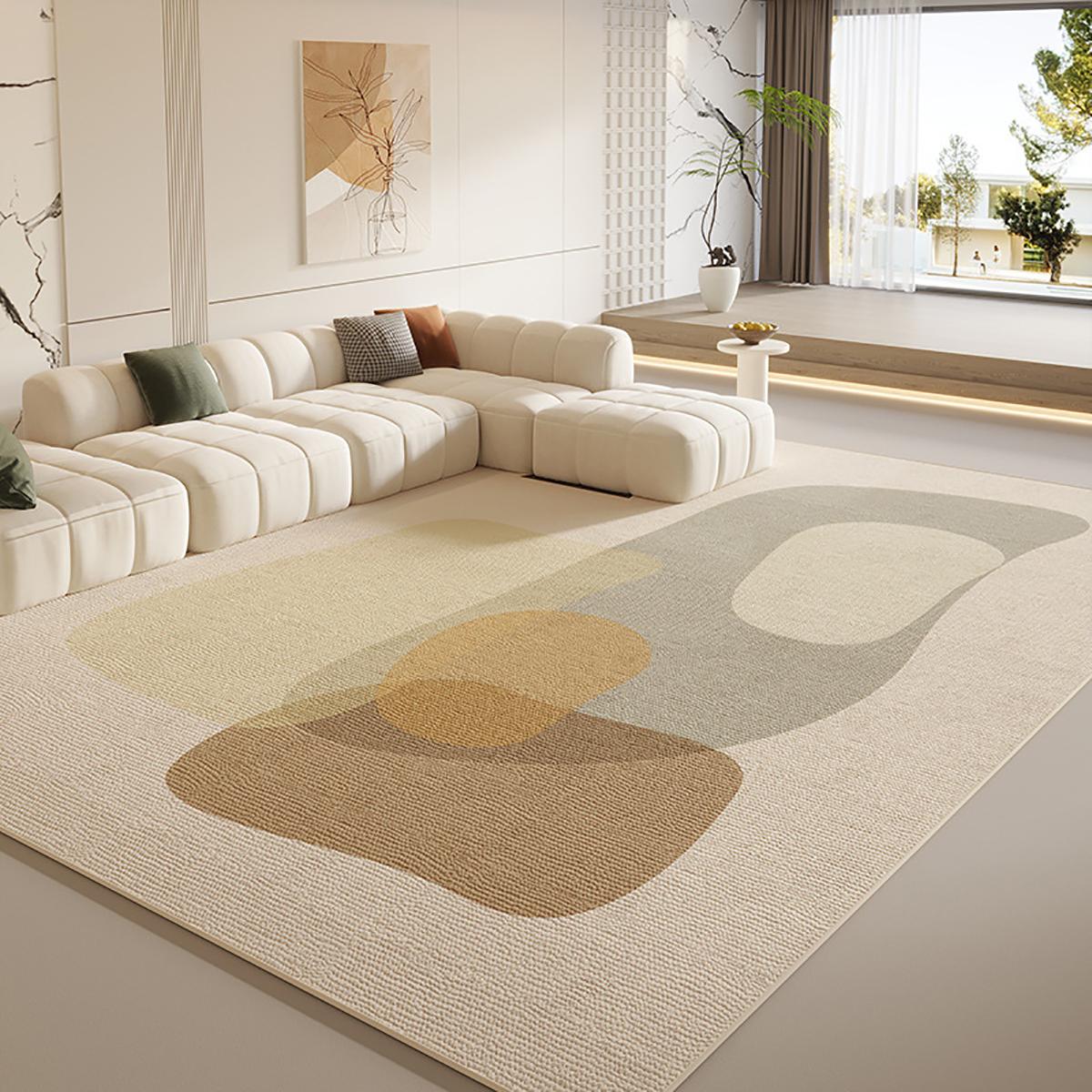 

European Luxury Carpet for Living Room Bedroom, Large Area Rug Indoor Outdoor, Non-Slip Tatami Mat Floor Cover 80CMx120CM