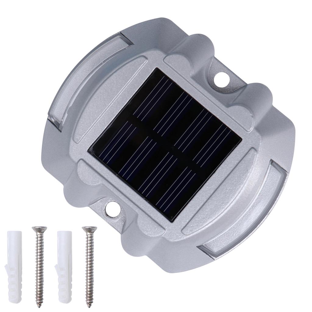 Solar Road Anti-Pressure Waterproof Buried Light Blue LED Lamp Outdoor Yard Lamp for Driveway Path Walkway Garden