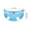 3-snap 3/4 Open Face Helmet Visor for Sun Shade Protector for Motorcycle Riding