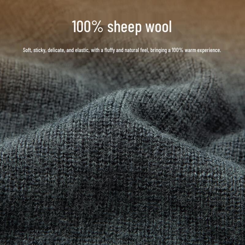 Men's 100% Lambswool Round Neck Sweater