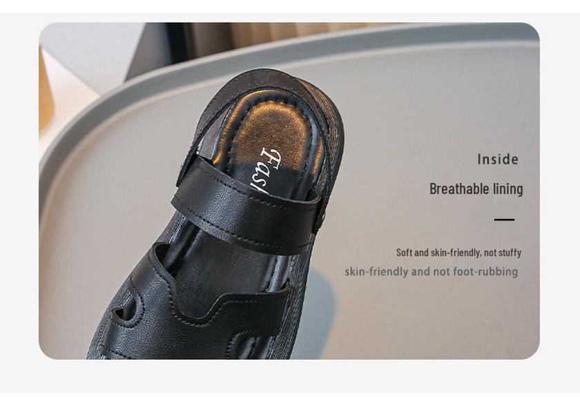 2026 Summer Korean Style Fashion Sandals: Soft-soled, Versatile Beach Shoes for Boys and Girls