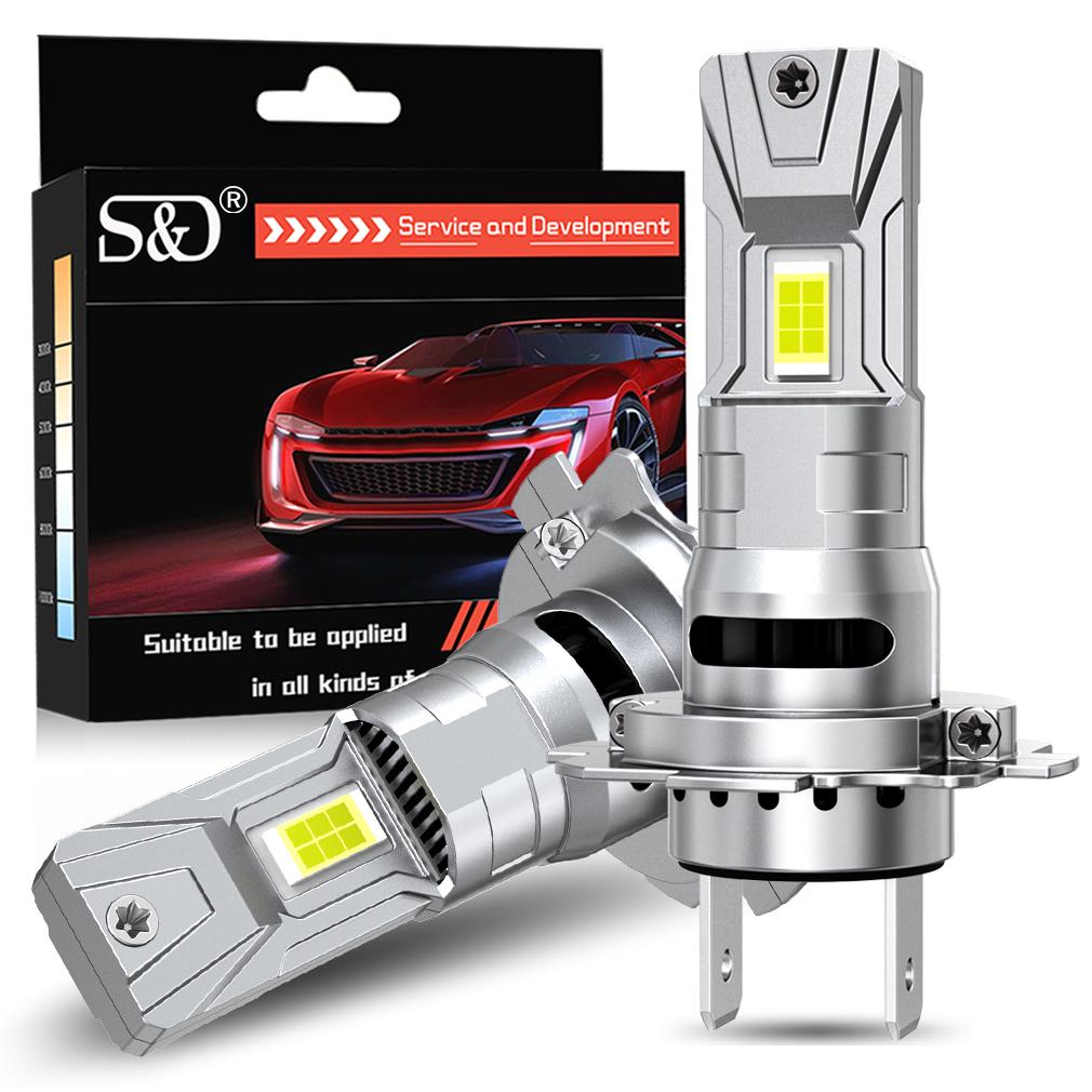 2Pcs 32000LM H7 LED Headlight Bulbs Mini Turbo H11 LED H4 H8 9005 HB3 9006 HB4 70W Car Fog Light Hi Lo Beam Headlamp Auto Plug&Play Lamp 6500K White