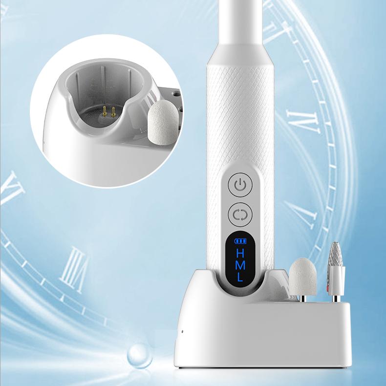 Professional Manicure Pedicure Kit Portable Nail File Cordless 35000 RPM Manicure Machine Electric Nail Drill Machine
