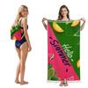 2 in 1 Microfiber Quick Dry Beach Towel Bag Convertible Foldable Printed Bath Towel Backpack