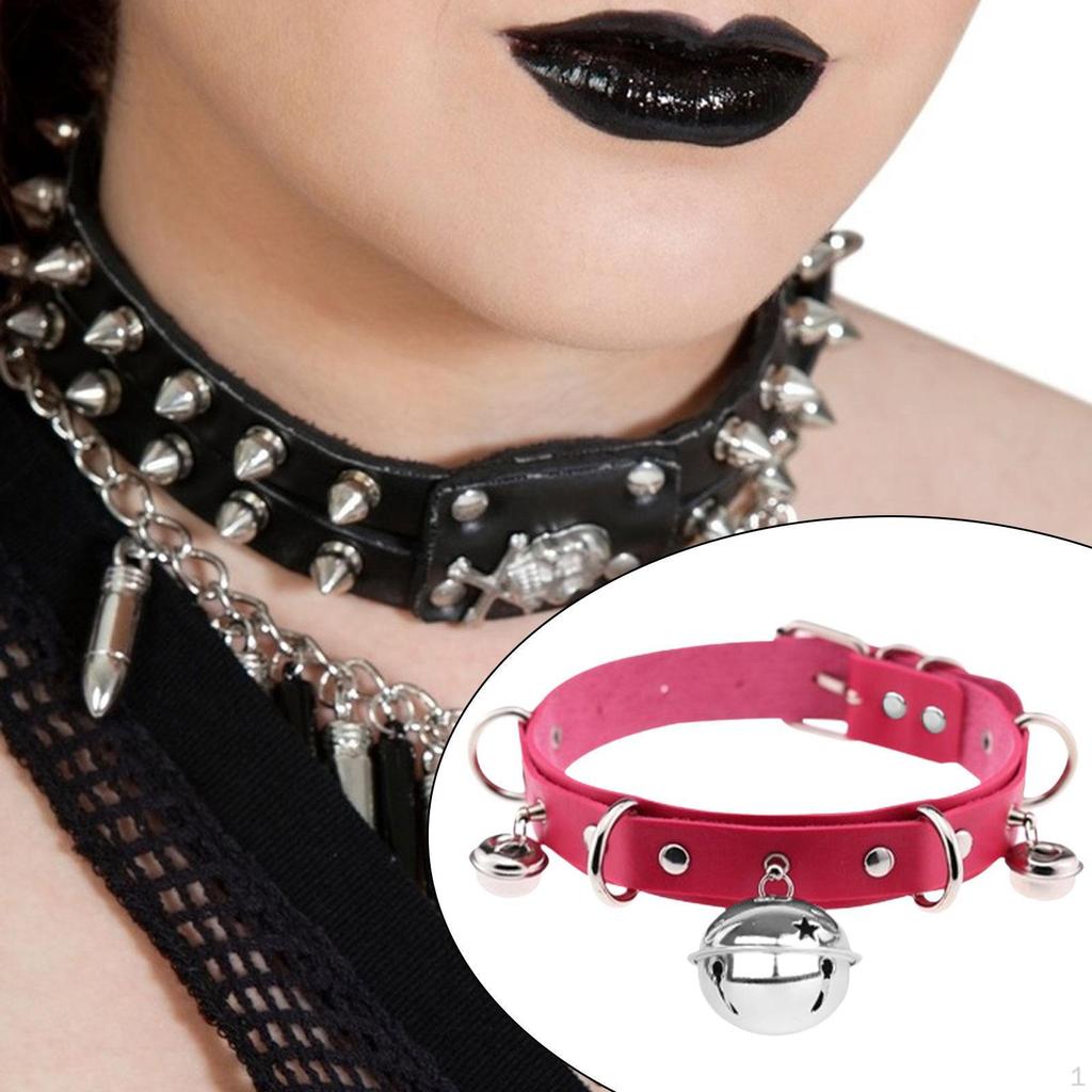 Goth Choker Guler Clopot pentru petrecere Stage Shows Cosplay