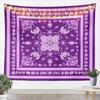 Black & White Crown Tapestry, Ornate Baroque Floral Pattern Print, Wall Hanging for Luxury & Vintage Aesthetic Home Decor