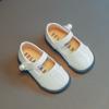 Baby Girls Leather Shoes Kids Flats for School Toddlers Children Dress Shoes Pearl Buckle Fashion Princess Sweet Cute Soft 21-30