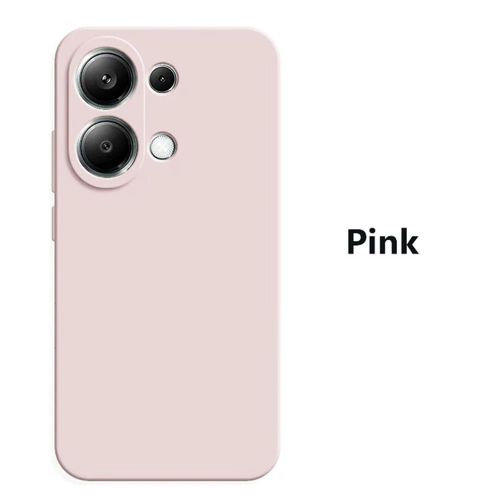 Matte Bumper Soft TPU Back Cover for Xiaomi Poco M6 Pro Liquid Silicone Case for Xiaomi POCO M6 Pro 4G Case Redmi Note13 Pro 4G