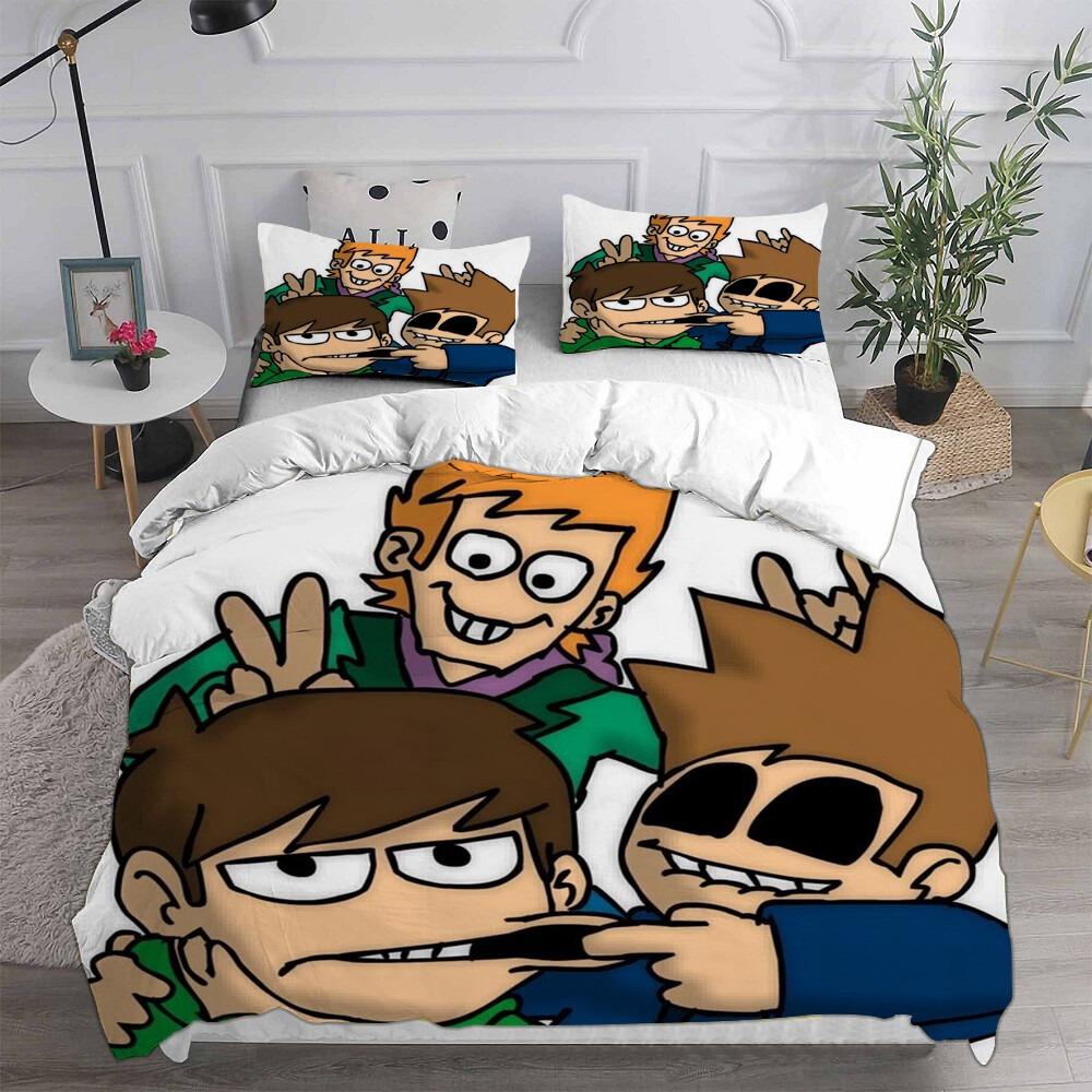 3D Print Eddsworld Bedding Set Single/Twin/Full/Queen/King Size Adult Bedroom Duvetcover Sets Anime Gift