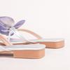 Fashion Luxury Flower Women Sandals Fashion Medium Heeled Square Toe Open-toe Large Size Women Flip-flops Simple Comfortable Women Flats