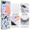 Sea Turtle Pattern PU Leather Phone Case For Samsung Galaxy Z Flip7 FE Flip6 Flip 7 6 5 5G Silver Plating Frame Hard Back Cover