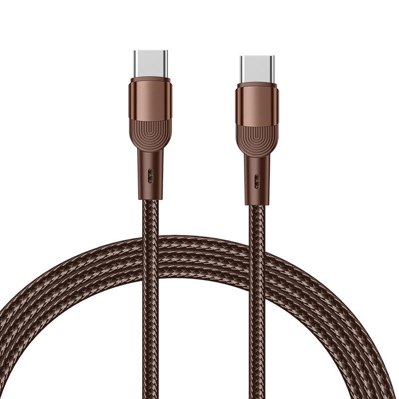 100W Dual Type-C Fast Charging Cable, 6A C-to-C for Huawei, Apple, Universal Mobile Use