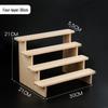 Solid Wood Display Rack for Action Figures, Collectibles, and Succulents