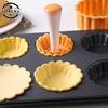Set de tăiere pentru aluat de patiserie Cutter în formă de floare Formă pentru prăjituri Creative Tort Cupă Preser Biscuiți Formă Placintă Tamper Bucătărie DIY Instrument de coacere
