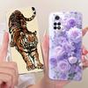 For Xiaomi Poco M4 Pro 4G Case Cover Transparent Cute Cat Fashion Butterfly Funny Painted Casing 2201117PG MZB0B5VIN 2201117PI