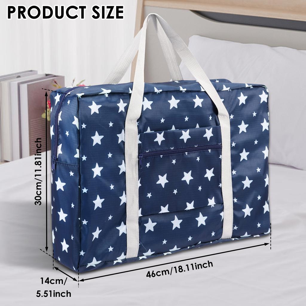 Travel Duffel Bag Portable Large Capacity Carry On Bag Waterproof Sports and Fitness Bag Household Clothing Storage Organization