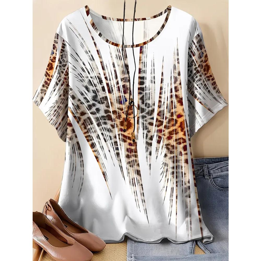 Women's Breathable Versatile Top Casual Loose Short Sleeves Comfortable T-Shirts Women’s