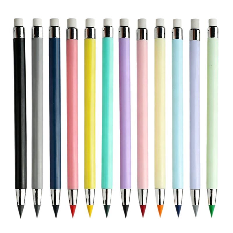 12-Color HB Sketch Pencil: Eternal Black Technology, Inkless, Student-Friendly, Corrects Posture, Durable, Break-Resistant