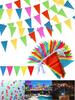 Bunte Wimpelkette Banner Flagge Großhandel Mehrfarbige Banner Karnevalsdekorationen Eröffnungsdekorationen Dreieckige Fahne für Party