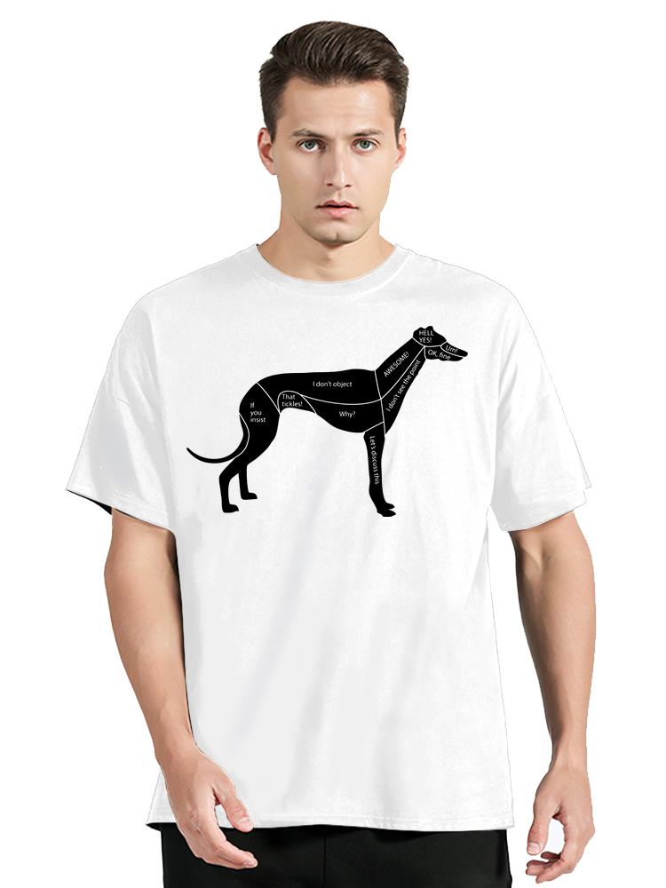 Greyhound Dog Minimalist Quotes Print  T-shirt Fashion Casual Unisex T Shirt O-neck Streetwear Tops New Summer Oversized T Shirt