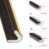 2M14M V Shape Adhesive Weather Stripping Door Frame Seal PU Foam Window Insulation Anti Collision Soundproof Tool Brown