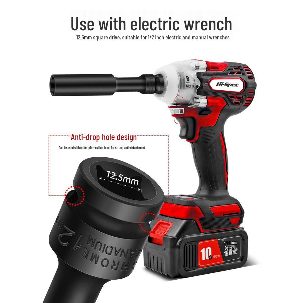 Electric Wrench Extended Thin-Walled Hex Socket Air Impact Tools for Motorcycle Repair
