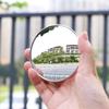 Portable Reflective Travel Mirror: Compact Round Handheld for Photo Shooting.