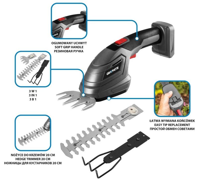 3-in-1 18V GRASS TRIMMER WITHOUT BATTERY - T 58GE119