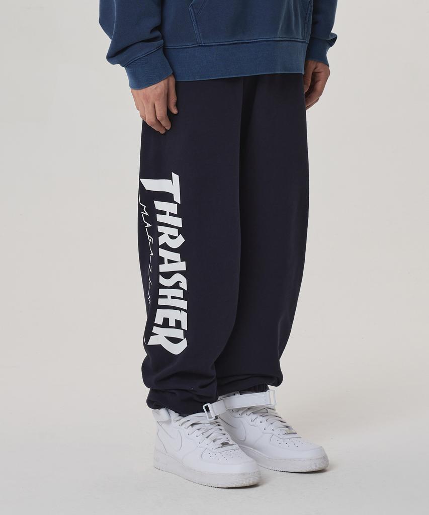 Treasure Magazine Logo Sweat Jogger Pants Navy