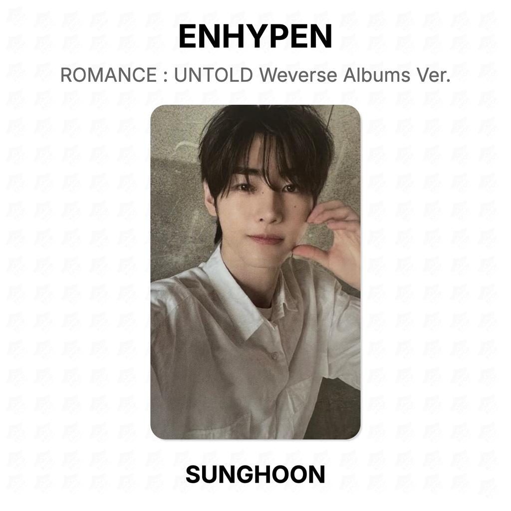 ENHYPEN ROMANTIK : UNTOLD Weverse Alben Version. Offizielle Fotokarte
