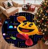 PAC Pattern Round Rug, Indoor/Outdoor Mat, for Picnic, Gameroom, Bedroom, Office, Living Room, Home Decor Carpet, Birthday Gift