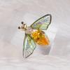 Versatile Cartoon Bee Brooches For Women Girls  Exquisite Cute Pins Temperament Shiny Corsage Clothing Accessories Gifts