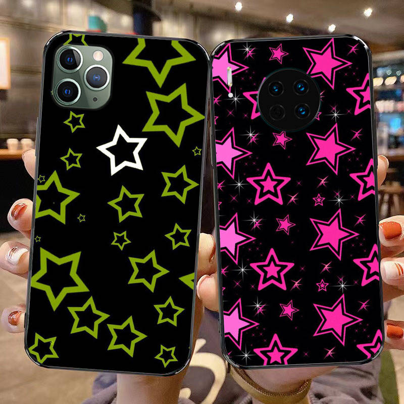 DK-119 Starry sky Silicone Case For iPhone 15 14 Xiaomi POCO M6 F6 Redmi Note 13 12 13C 8 9 Samsung S24 S23 S22 S21 FE Pro Plus Ultra