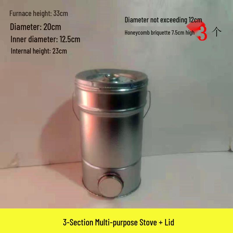 Compact Honeycomb Charcoal Stove for Household Heating and Boiling Water - Ideal for New Homes