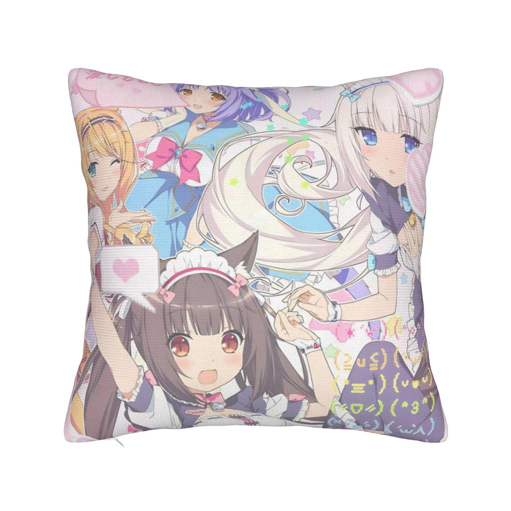 Anime N-Nekopara Pillowcases Product Printing Cushion Cover Decorations  Pillow Case Cover Home Multi-Size