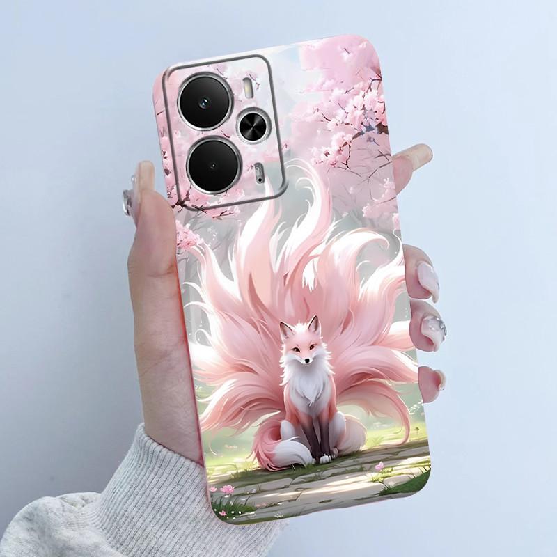 Cases For OPPO Realme 14 14T 5G Casing Fashion Flower Astronaut Girl Design Soft Silicone TPU Cover For Realme14T realme14 Coque