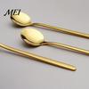 Lightweight Compact Spoon Stainless Steel Coffee Spoon, Round Small Teaspoon for Gold Plated Snack Utensil Dessert, Creative Stirring Ice Cream