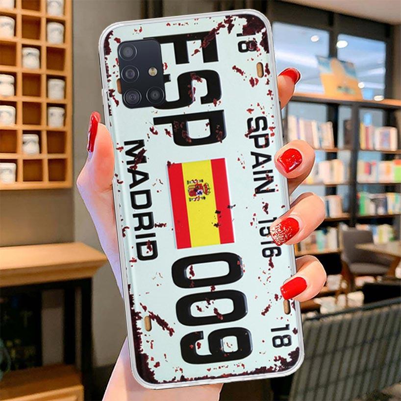 License New York Plate Number Cover Phone Case For Samsung Galaxy A12 A22 A32 A52 A72 A02S Phone Case Note 20 Ultra 10 S10 Plus