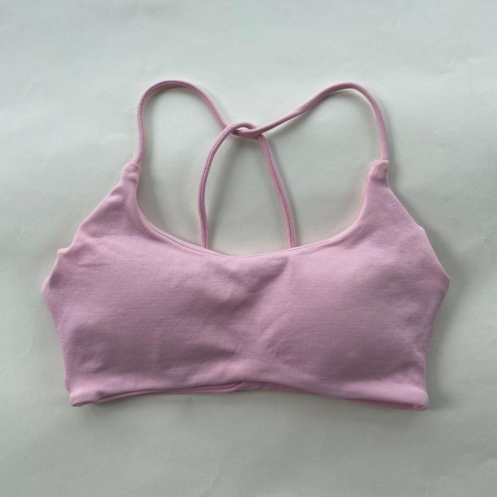 DFYNE Sport-BH mit gekreuztem Rücken und nahtlosem Design: Hochelastische Matte Nylon Yoga Weste für Damen