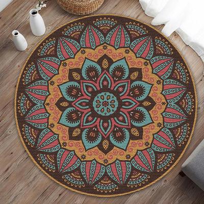 Home Decorative Round Carpet Fashion Area Rugs Bedroom Anti-slip Floor Mat